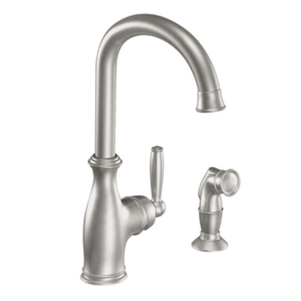 Moen Brantford Single Handle Kitchen Faucet Reviews Wayfair